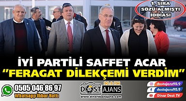 Saffet ACAR ''YSK'YA FERAGAT DİLEKÇEMİ VERDİM''