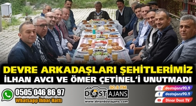 Devre arkadaşları şehitlerimizi unutmadı