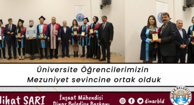 Belediye Başkanımız Nihat Sarı, Üniversite Öğrencilerimizin Mezuniyet sevincine ortak oldu