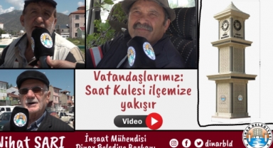 Vatandaşlarımız: Saat Kulesi ilçemize yakışır