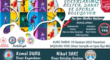 Yaz Spor Okulumuz Başlıyor