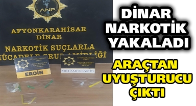 Dinar'da Uyuşturucu Operasyonu: 2 Gözaltı