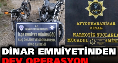 DİNAR EMNİYETİNDEN DEV OPERASYON: 5 GÖZALTI