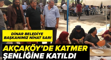 Belediye Başkanımız Nihat Sarı Akçaköy’de Düzenlenen Katmer Şenliğine Katıldı