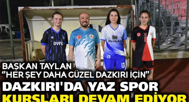 Dazkırı'da Yaz Spor Kursları Devam Ediyor