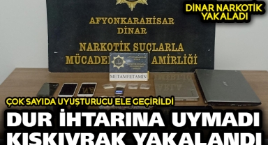 Dur İhtarına Uymayan Şahıs Dinar Narkotikten Kaçamadı