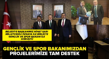 Gençlik ve Spor Bakanımızdan projelerimize tam destek