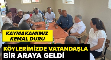 Kaymakamımız Kemal Duru Vatandaşla Bir Arada