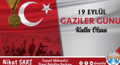 Belediye Başkanımız Nihat Sarı’dan Gaziler Günü Mesajı