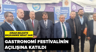 Belediye Başkanımız Nihat Sarı Gastronomi Festivalinin açılışına katıldı