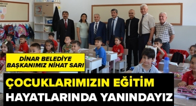 Çocuklarımızın eğitim hayatlarında da yanındayız