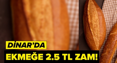 Dinar'da Ekmeğe Zam!