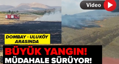 Dombay Uluköy Arasında Büyük Yangın!