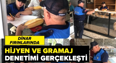 Fırınlarda hijyen ve Gramaj denetimi gerçekleşti