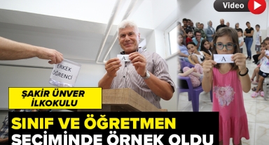 Şakir Ünver İlkokulu Sınıf ve Öğretmen Seçiminde Örnek Oldu