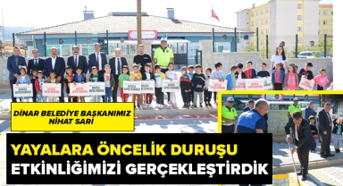 Yayalara Öncelik Duruşu Etkinliğimizi gerçekleştirdik