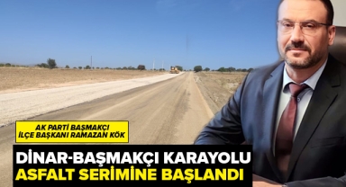 Başkan Ramazan Kök ''Asfalt Serimi Başladı''
