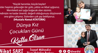 Belediye Başkanımız Nihat Sarı’dan Dünya Kız Çocukları Günü Mesajı