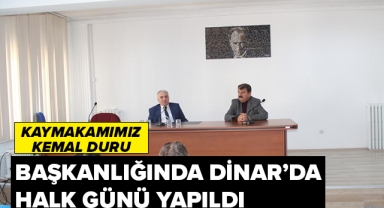 KAYMAKAMIMIZ BAŞKANLIĞINDA HALK GÜNÜ YAPILDI