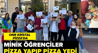 Minik Öğrenciler Pizza Yapıp Pizza Yedi