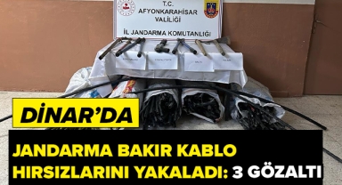 BAKIR KABLO HIRSIZLARI YAKALANDI: 3 GÖZALTI