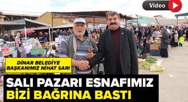Salı Pazarı Esnafımız bizi bağrına bastı