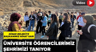 Üniversite öğrencilerimiz şehrimizi tanıyor