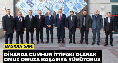 Başkan Nihat Sarı ''Omuz Omuza Başarıya Yürüyoruz''