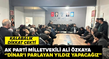 Milletvekili Özkaya ''Dinar'ı Parlayan Yıldız Yapacağız''