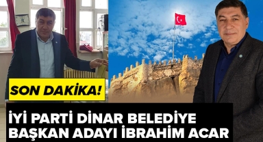 İYİ PARTİ DİNAR BELEDİYE BAŞKAN ADAYI İBRAHİM ACAR