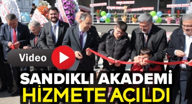 SANDIKLI AKADEMİ HİZMETE AÇILDI!